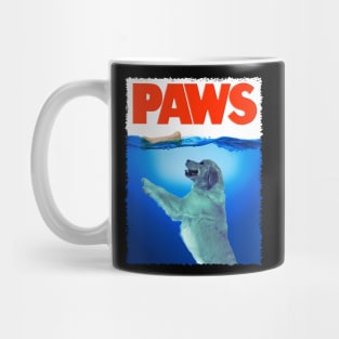 Golden PAWS Retrieving Radiance, Tee Triumph for Dog Enthusiasts Mug